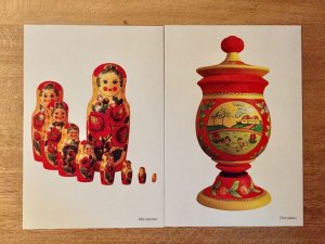 画像2: ロシア  ポルホフ・マイダン木製民芸品ポスターカード