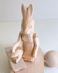 画像3: バガローツカエ村の木製民芸玩具「アイロンうさぎ」(工場認定証付き) (3)