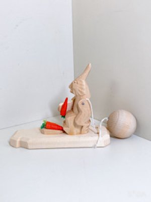 画像4: ロシア木製民芸玩具「人参うさぎ」