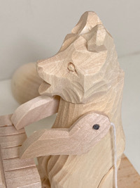 画像5: ロシア木製民芸玩具「ピアノくまさん」
